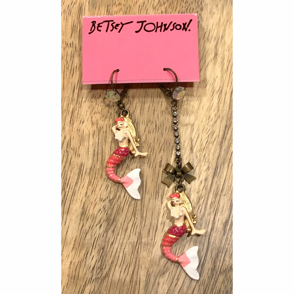 Betsey Johnson Jewelry - Betsey Johnson Mermaid Dangle Earrings